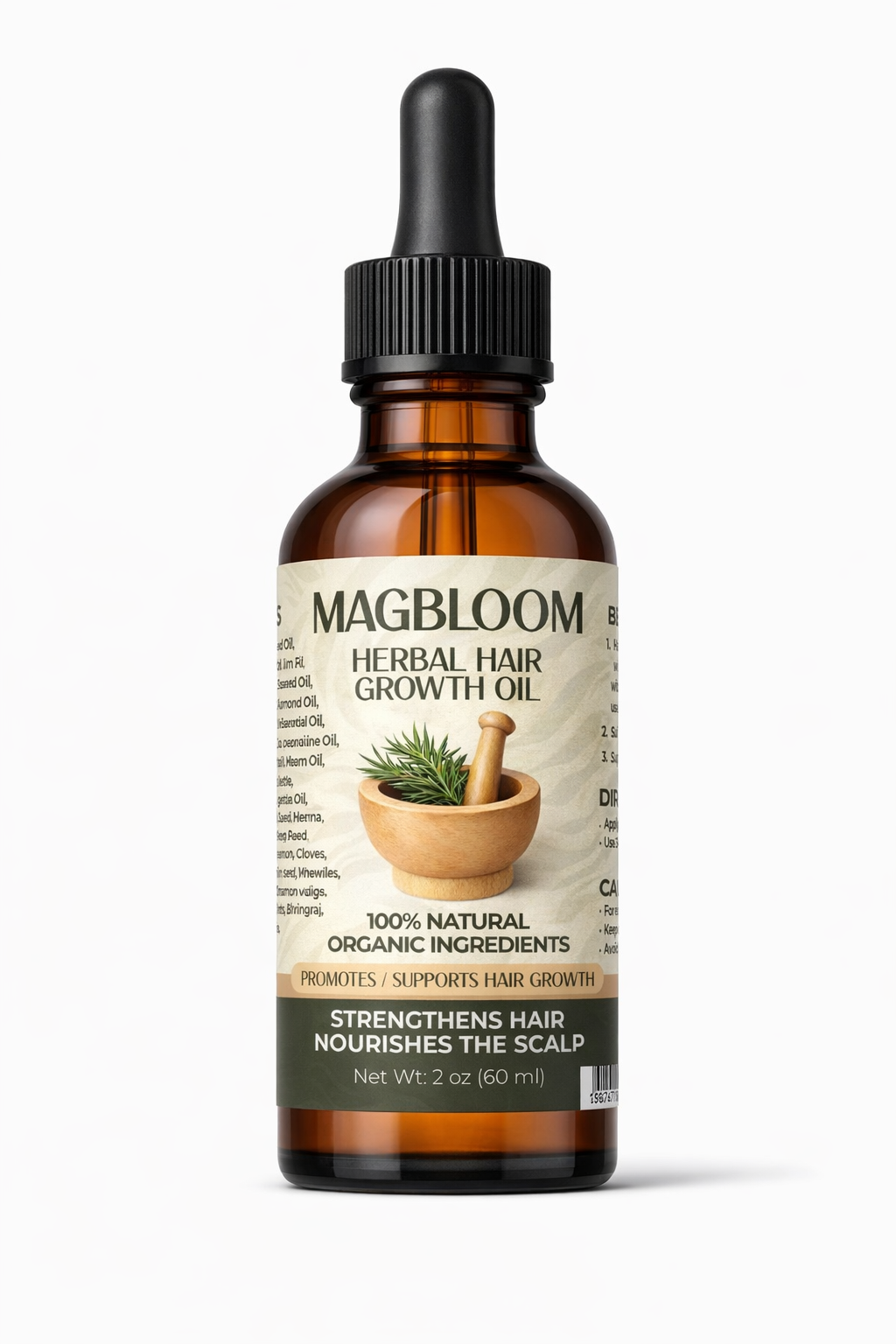 MAGBLOOM Herbal Hair Growth Oil -2 oz
